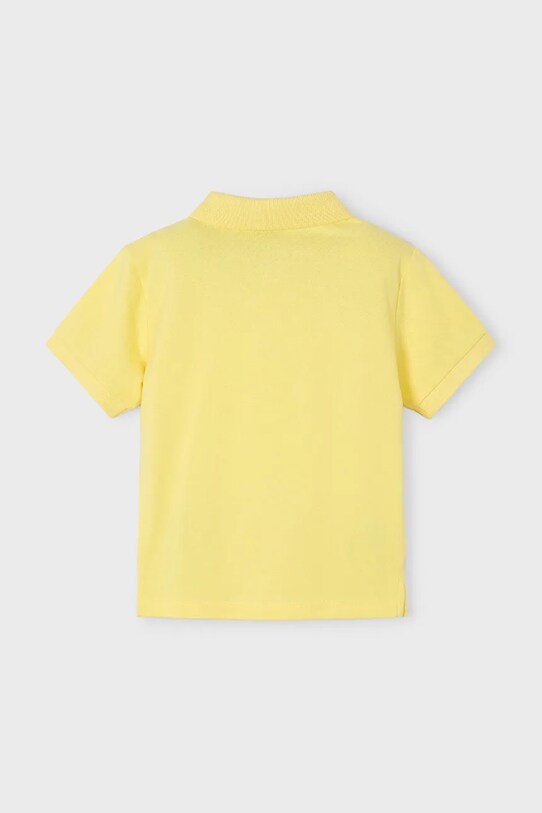 Mayoral tricouri polo din bumbac pentru copii 150.5E.Mini.PPYA galben SS25