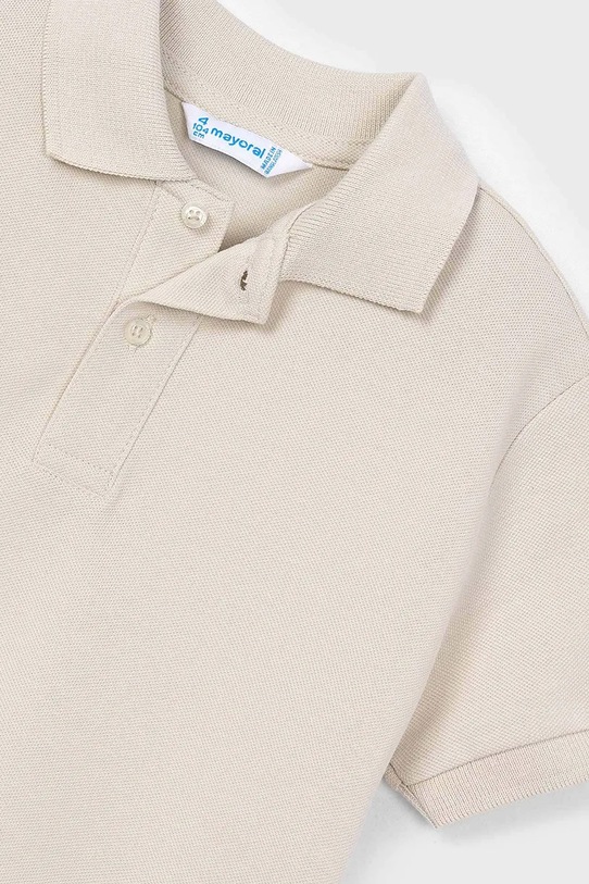 Chłopiec Mayoral polo bawełniane dziecięce 150.5E.Mini.PPYA beżowy