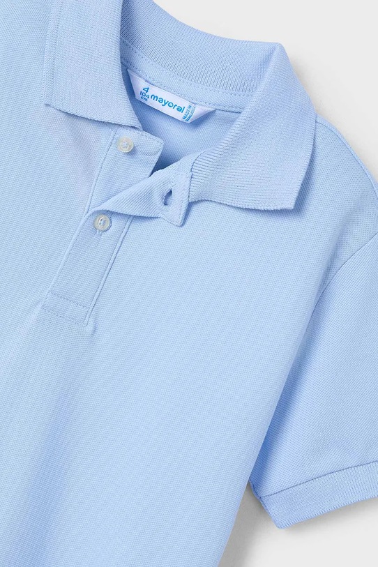 CHLAPEC Dětská bavlněná polokošile Mayoral 150.5E.Mini.PPYA modrá