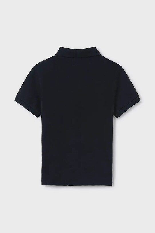 Mayoral polo bawełniane dziecięce 890.7C.Junior.PPYA czarny SS25