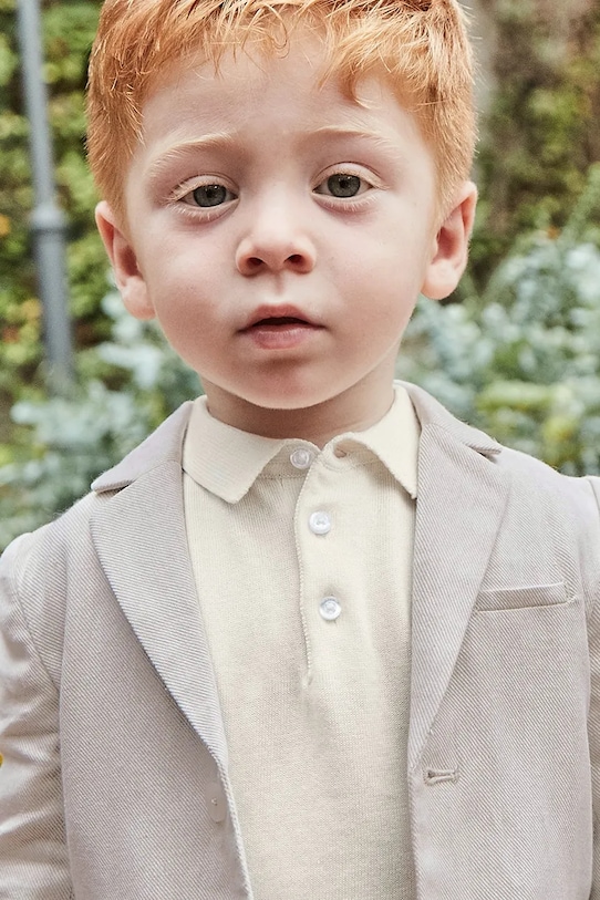 Dětské polo tričko Mayoral béžová 1106.3A.Baby.PPYA