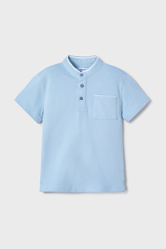 Детское поло Mayoral с эластаном голубой 3102.5A.Mini.PPYA