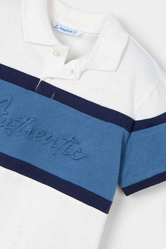 Παιδικά βαμβακερά μπλουζάκια πόλο Mayoral μπλε 3103.5B.Mini.PPYA