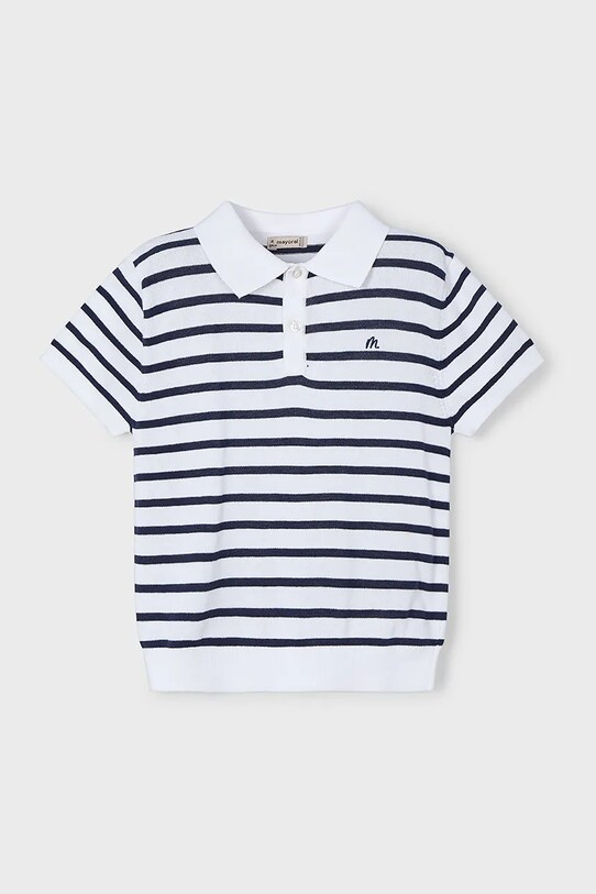 Dětské polo tričko Mayoral 3104.5C.Mini.PPYA bílá SS25