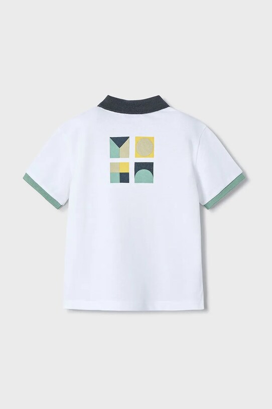 Mayoral polo bawełniane dziecięce 3106.5D.Mini.PPYA zielony SS25