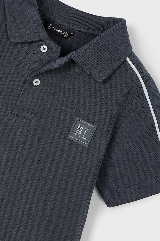 Chłopiec Mayoral polo bawełniane dziecięce 3108.5F.Mini.PPYA czarny