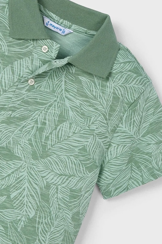 Mayoral tricouri polo din bumbac pentru copii verde 3110.5J.Mini.PPYA