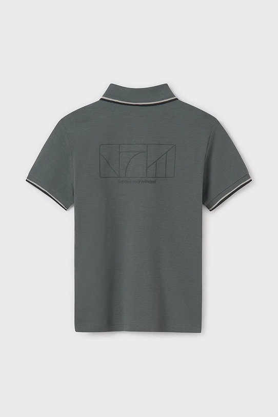 CHLAPEC Dětská bavlněná polokošile Mayoral 6133.7D.Junior.PPYA zelená