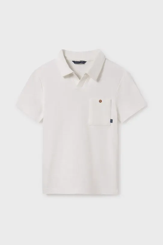 Mayoral tricou polo copii 6152.7D.Junior.PPYA alb SS25