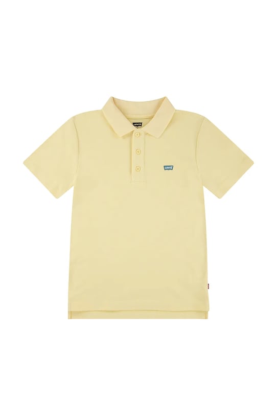 Дитяче бавовняне поло Levi's BACK NECK TAPE POLO бавовна жовтий 9EA893
