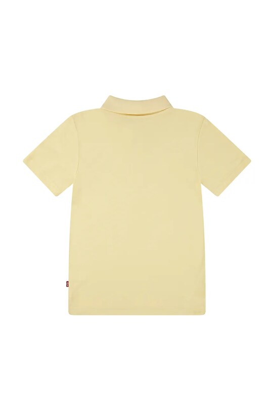 Дитяче бавовняне поло Levi's BACK NECK TAPE POLO 9EA893 жовтий AA00