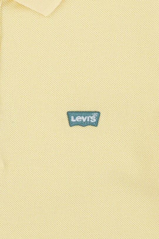 Хлопчик Дитяче бавовняне поло Levi's BACK NECK TAPE POLO 9EA893 жовтий