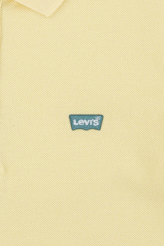 Chłopiec Levi's polo bawełniane dziecięce BACK NECK TAPE POLO 9EA893 żółty