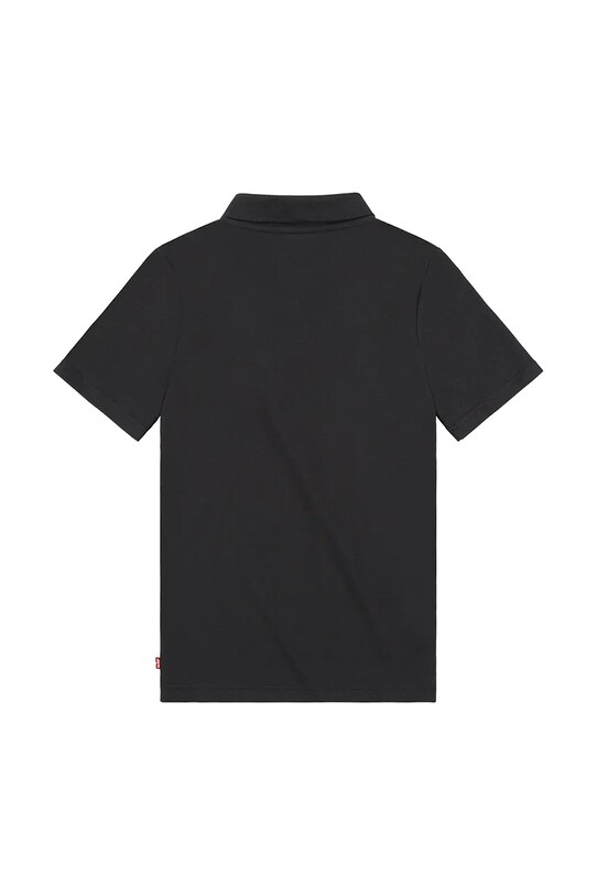 Хлопчик Дитяче бавовняне поло Levi's BACK NECK TAPE POLO 9EA893 чорний