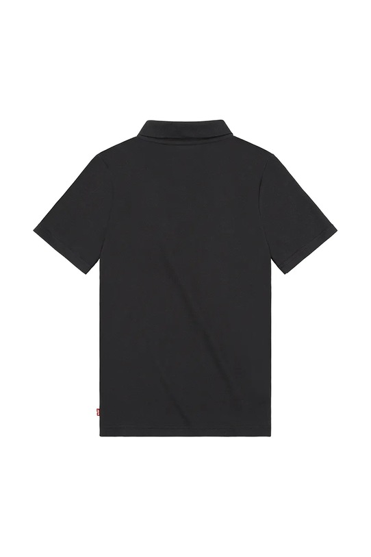 Chlapec Detská bavlnená polokošeľa Levi's BACK NECK TAPE POLO 9EA893 čierna