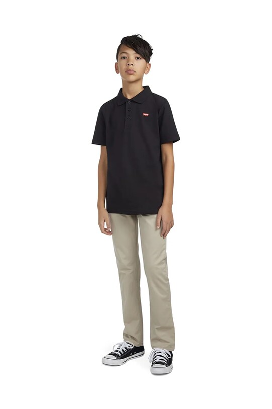 Дитяче бавовняне поло Levi's BACK NECK TAPE POLO 9EA893