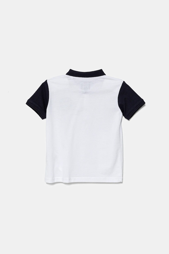 Guess polo bawełniane dziecięce N5GP02.KADZ4.PPYA biały SS25