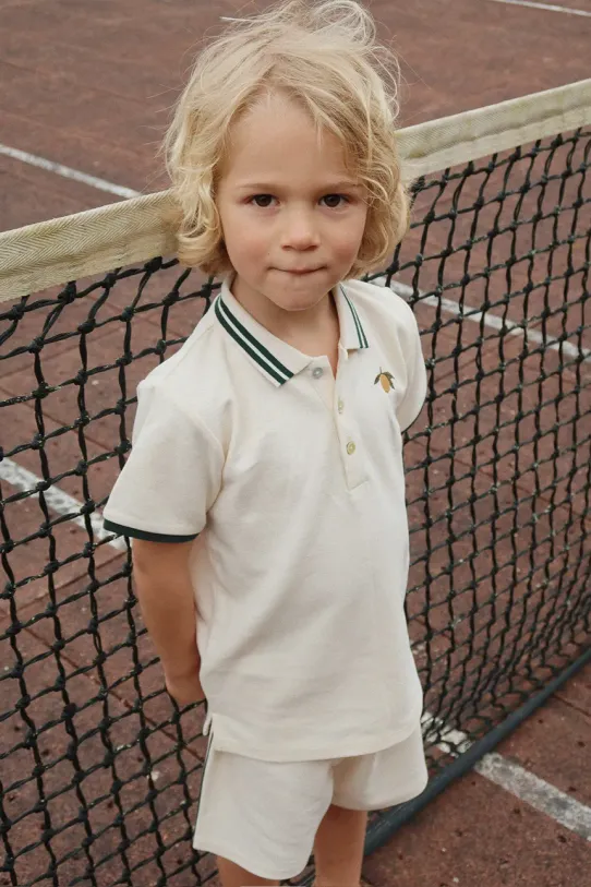 Dětská bavlněná polokošile Konges Sløjd FLORIAN POLO SHIRT GOTS KS102412