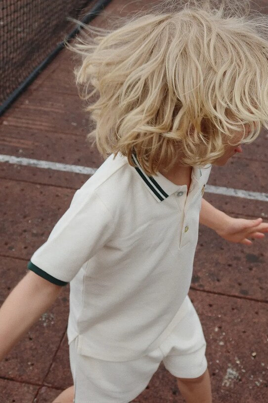 Dětská bavlněná polokošile Konges Sløjd FLORIAN POLO SHIRT GOTS KS102412