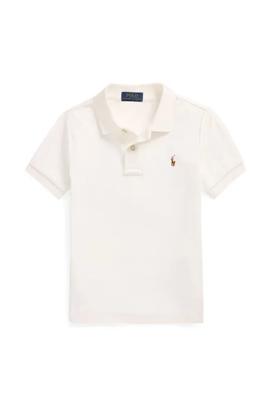 Pamučna polo majica Polo Ralph Lauren pamuk bijela 322952431005