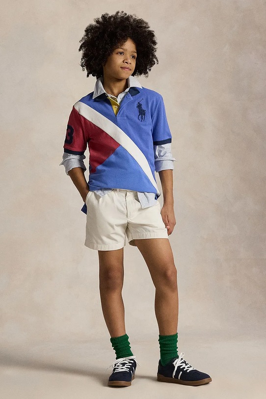 Polo Ralph Lauren tricouri polo din bumbac pentru copii albastru 323964080001