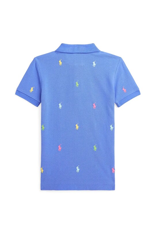 Дитяче бавовняне поло Polo Ralph Lauren 322882605008 блакитний SS25