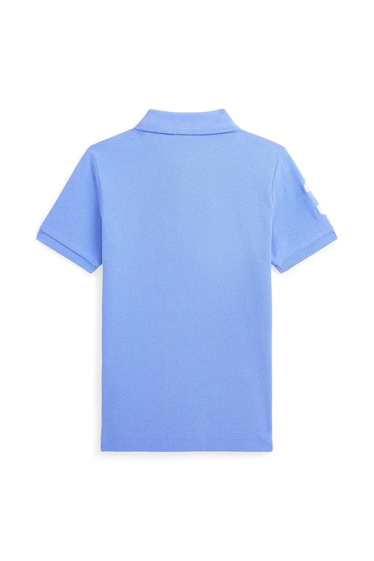 Detská bavlnená polokošeľa Polo Ralph Lauren 322703635108 modrá SS25