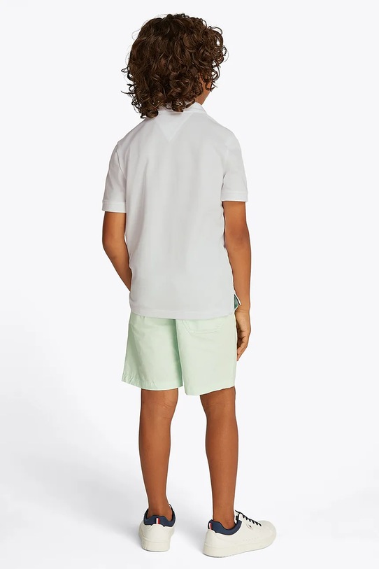 Dětské polo tričko Tommy Hilfiger bílá KB0KB09103.128.176.PPYA