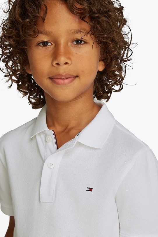 Dětské polo tričko Tommy Hilfiger KB0KB09103.128.176.PPYA bílá