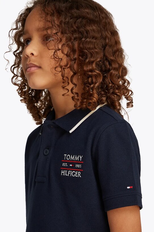 Tommy Hilfiger polo bawełniane dziecięce KB0KB09524.PPYA