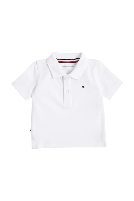 Tommy Hilfiger polo dziecięce z elastanem biały KN0KN02030.PPYA