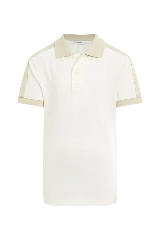 Otroška polo Calvin Klein Jeans IB0IB02485.PPYA bež SS25