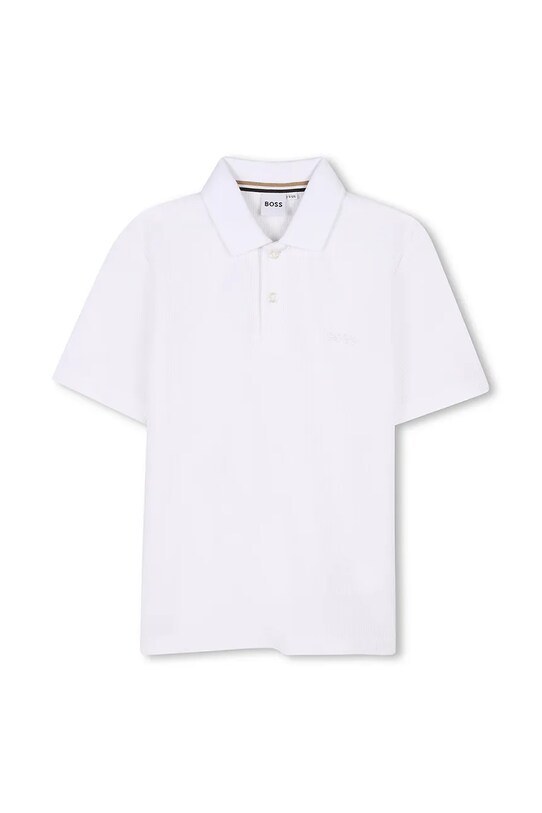 BOSS tricou polo copii uni alb J52042.114.150