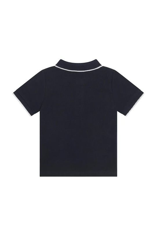 BOSS polo bawełniane niemowlęce J05P13 granatowy AW25