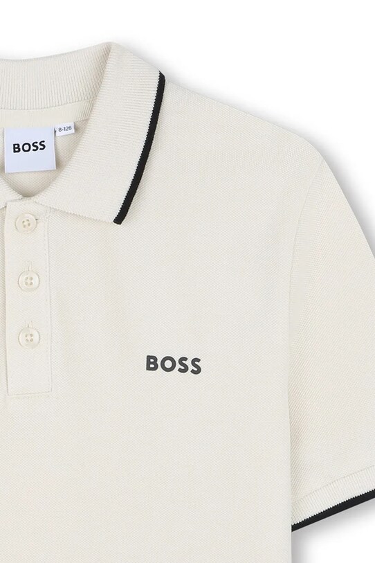 Băieți BOSS tricouri polo din bumbac pentru copii J52011.162.174 bej