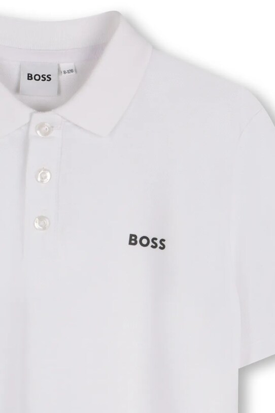 Мальчик Детское хлопковое поло BOSS J52014.102.108 белый