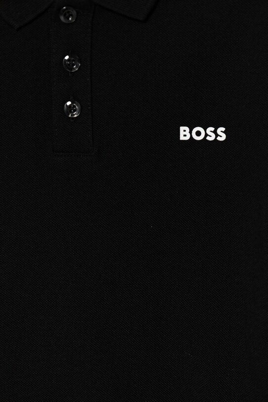 Chłopiec BOSS polo bawełniane dziecięce J52014.102.108 czarny