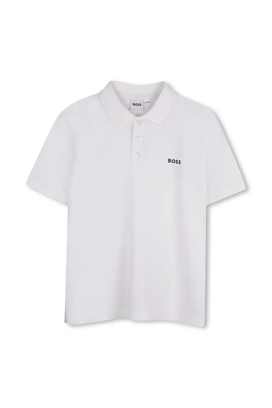 BOSS tricouri polo din bumbac pentru copii print alb J52014.114.150
