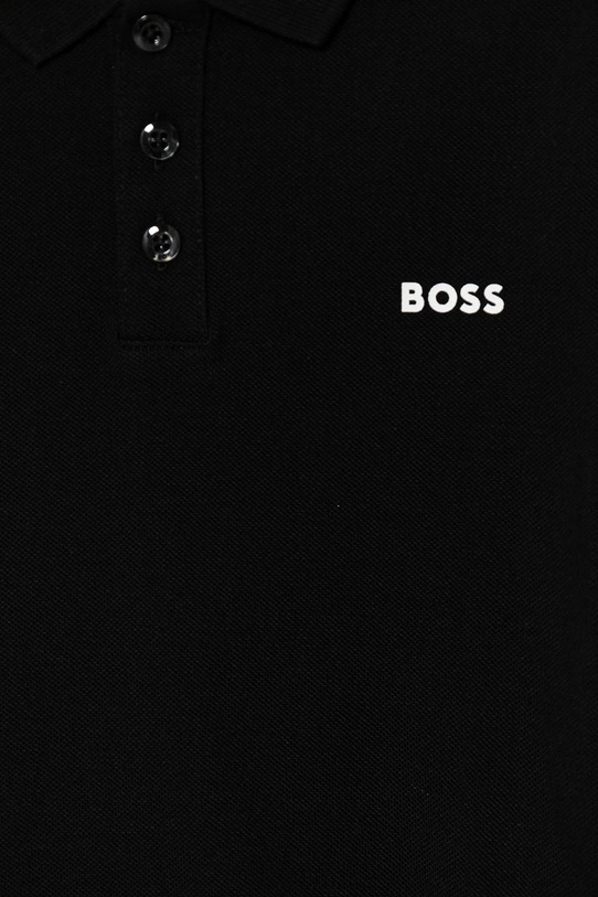 Αγορίστικα Παιδικά βαμβακερά μπλουζάκια πόλο BOSS J52014.162.174 μαύρο