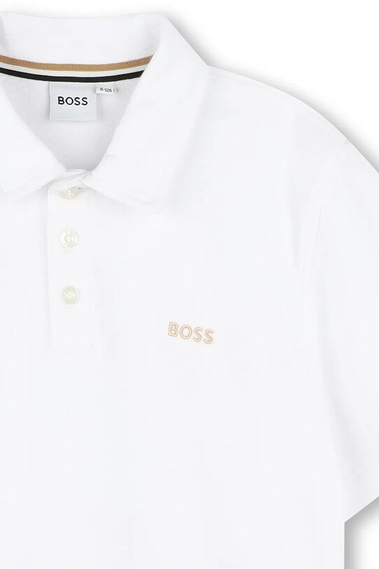 Мальчик Детское хлопковое поло BOSS J52017.102.108 белый