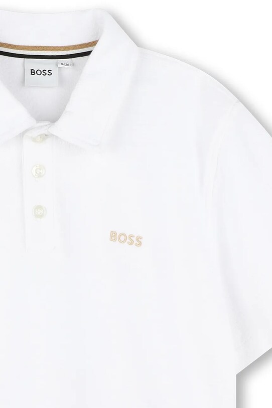 Мальчик Детское хлопковое поло BOSS J52017.162.174 белый