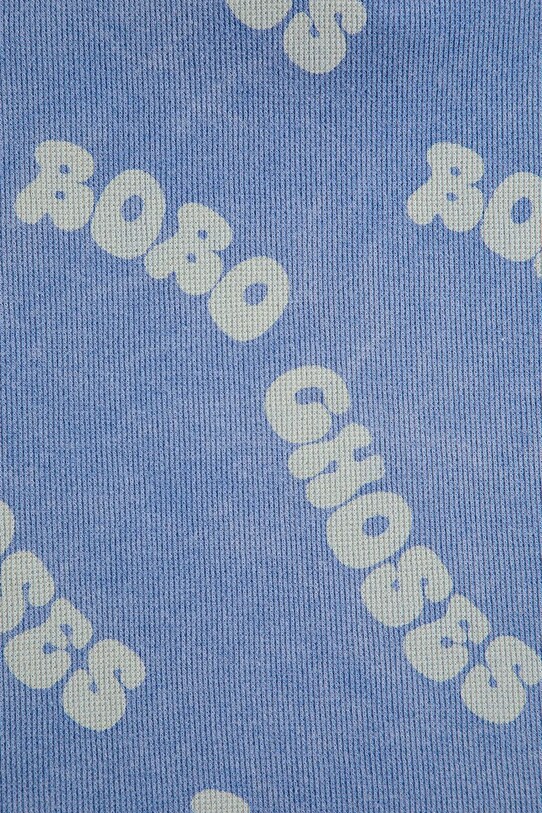 Dětská bavlněná polokošile Bobo Choses Wavy modrá 125AC018