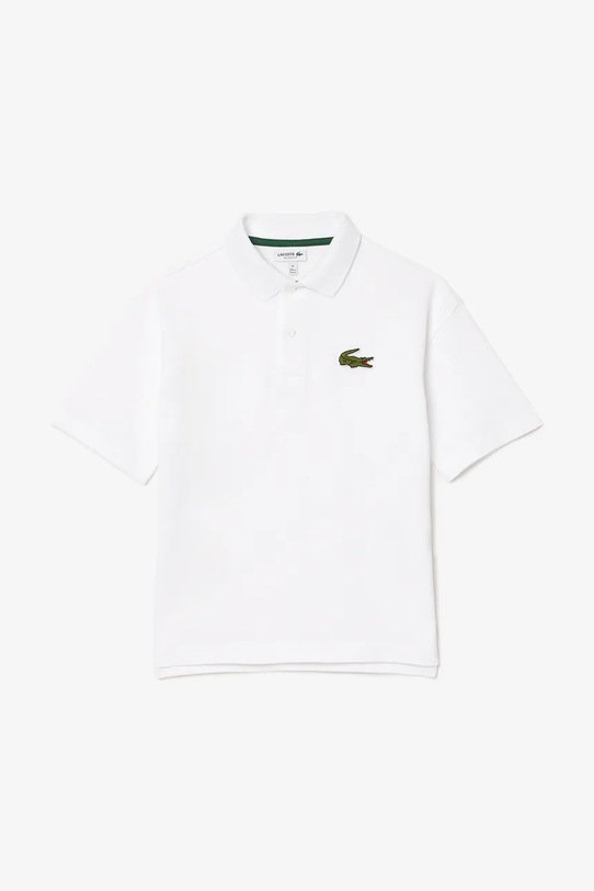 Lacoste tricouri polo din bumbac pentru copii PJ2482 alb SS25
