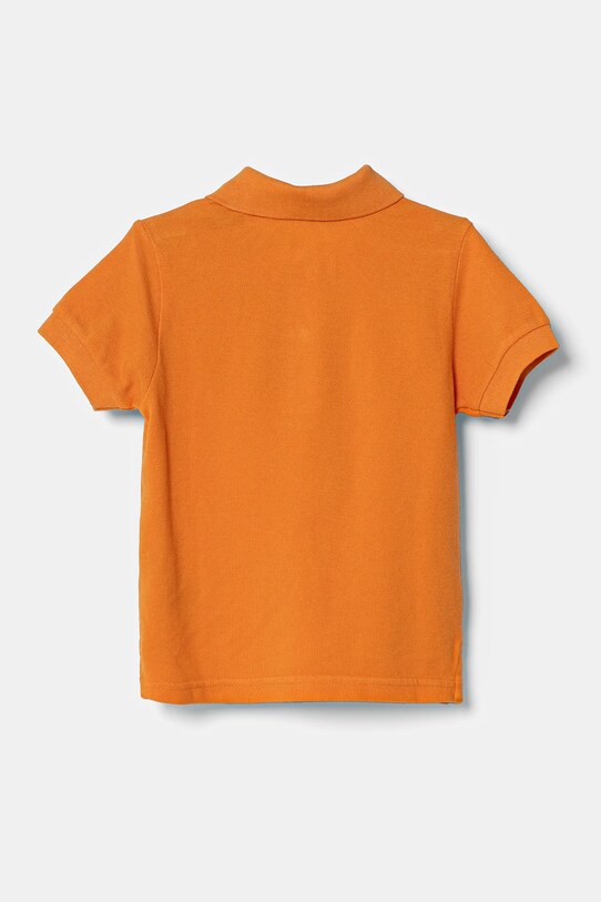 Παιδικά βαμβακερά μπλουζάκια πόλο United Colors of Benetton 3089G3008.P.Season.PPYA πορτοκαλί SS25