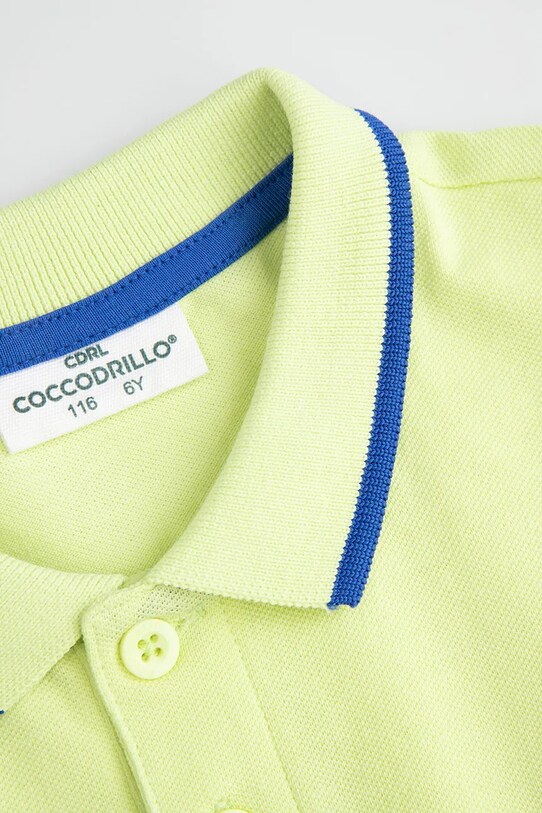 Хлопчик Дитяче бавовняне поло Coccodrillo WC5143601MBK зелений