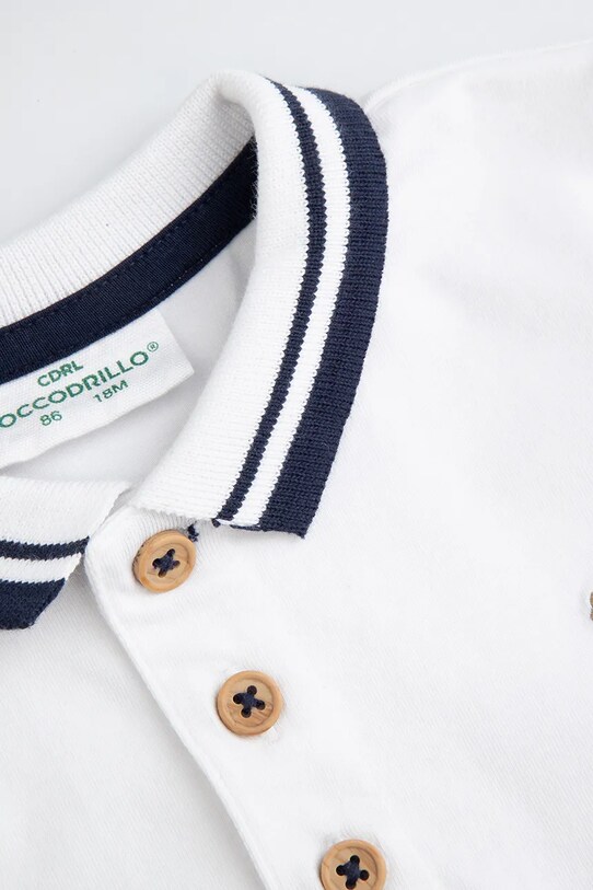 BIMBO Coccodrillo polo WC5143601EBB bianco