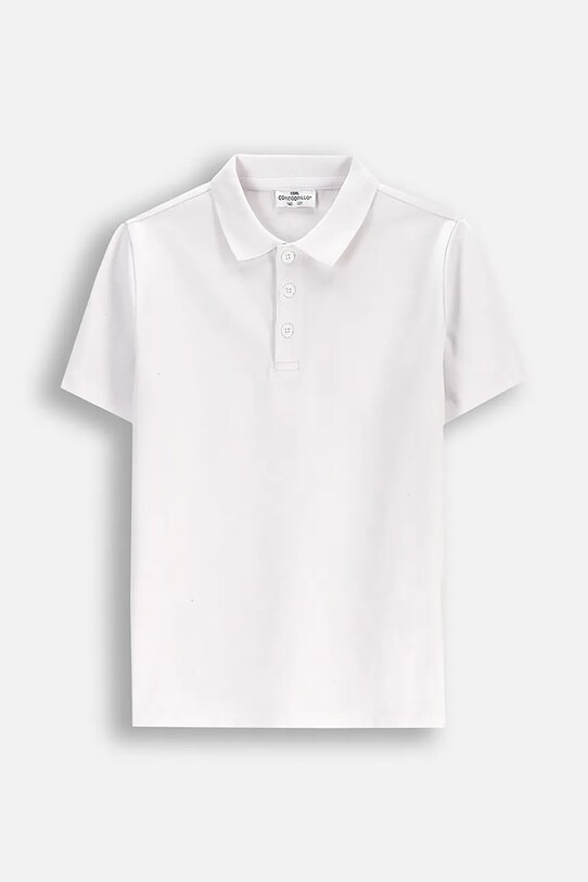 Coccodrillo polo dziecięce bawełna biały WC5143601VBB