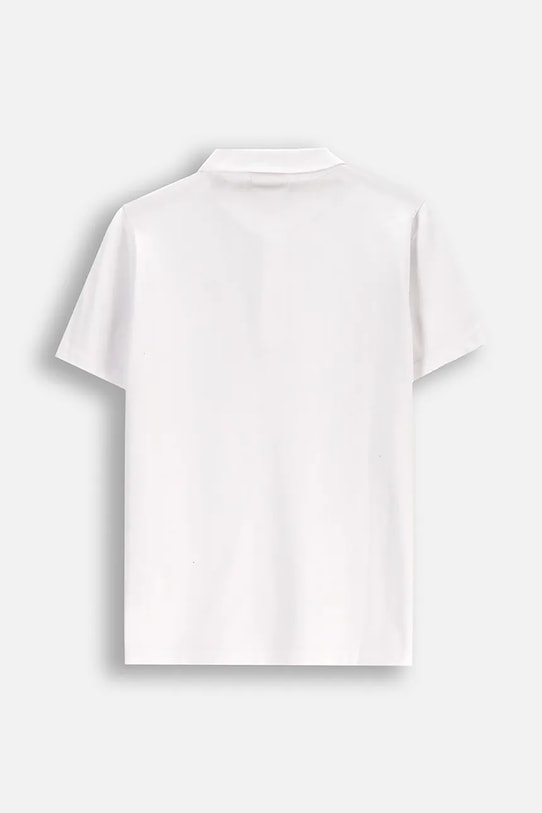 Dječja polo majica Coccodrillo WC5143601VBB bijela SS25