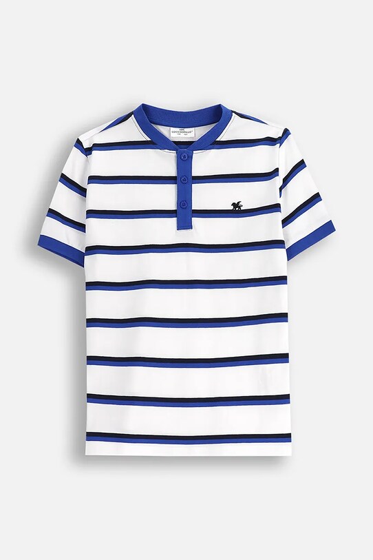 Pamučna polo majica Coccodrillo Planet friendly bijela WC5143201BSB