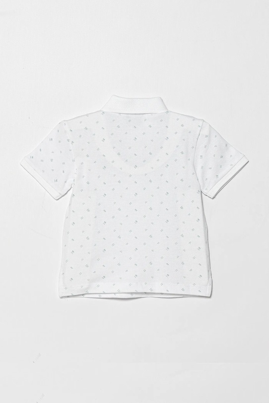Detská bavlnená polokošeľa United Colors of Benetton 3H35G300X.P.Seasonal biela SS25